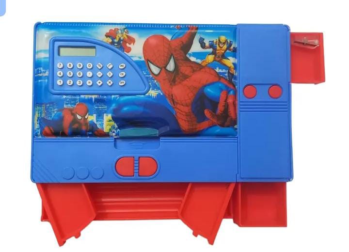 Multifunctional Jumbo Dual Side Magnetic Multipurpose Pencil Box with Calculator for Kids