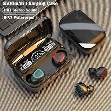 TWS I12 M19 Airpods Bluetooth Wireless Earbuds with Mic and Charging Case