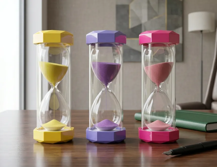 Hourglass Sand Timer – 5/10/15/20/30 minutes Sandglass Timer Clock for Study Table