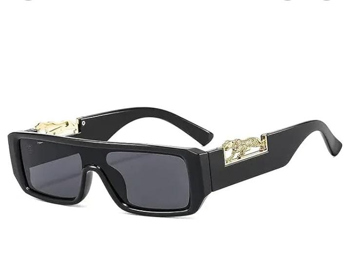 Jaguaar Decorated Arms Rectangle Sun Glasses For Girls And Boys - Sunglasses For men - Sunglasses For women - Gifts For Girls On Birthday