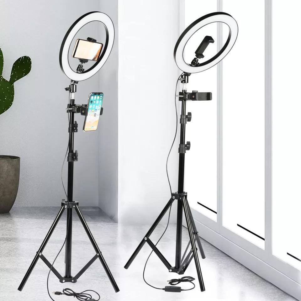 26cm Ring Light With Mobile Holder With 7Feet Tripod Stand in Three Different Mode Light