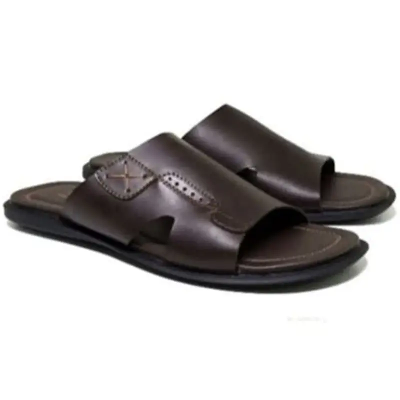 Cross Style Men’s Textured Classic Slippers