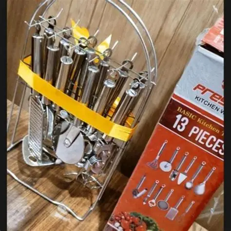 13Piece Kitchen Utensil Set Gift Pack Premium Quality Cooking Tools Stainless Steel Cutlery Set