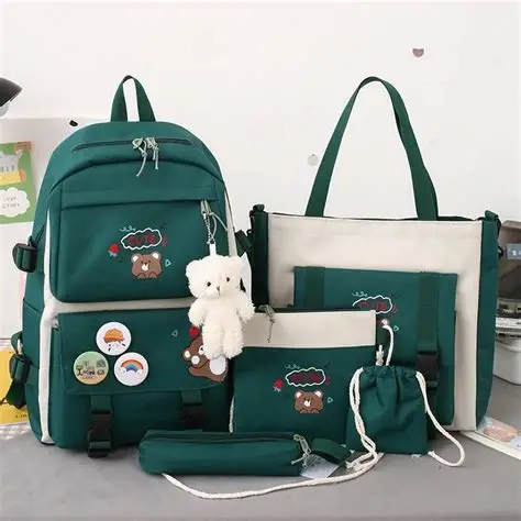 Backpack Set of 5 School Bags for Girls Cute Back to School Bag Kawaii Bag