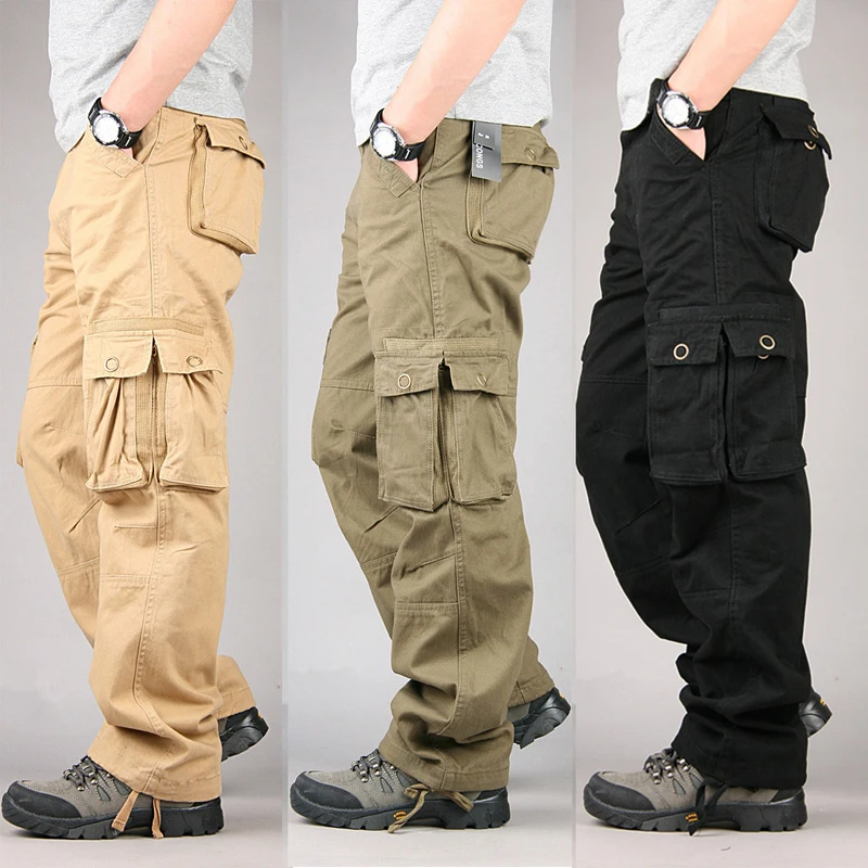 Pack of 3 Cargo Pocket Trousers