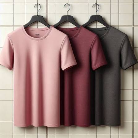 Premium Men’s T-Shirt Pack of 3–Grey,Brown&Blue|Soft Cotton