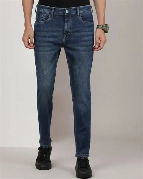 Quality Slim Fit Jeans Pants in Blue Color for Boy's Men's