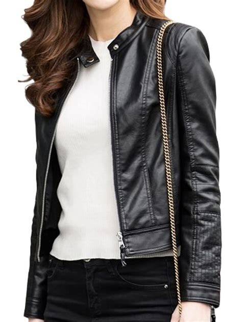 Unique and Trendy black girls leather jacket
