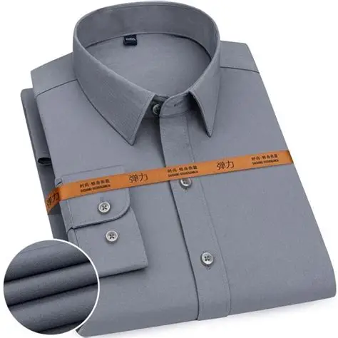 Dress Shirt For Men Summer Cotton Blend Formal Casual Slim Fit Long Sleeve Fashion Shirt Collection Multiple color